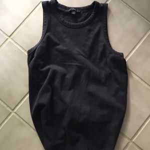 Never worn size small J.Crew tie back black tank